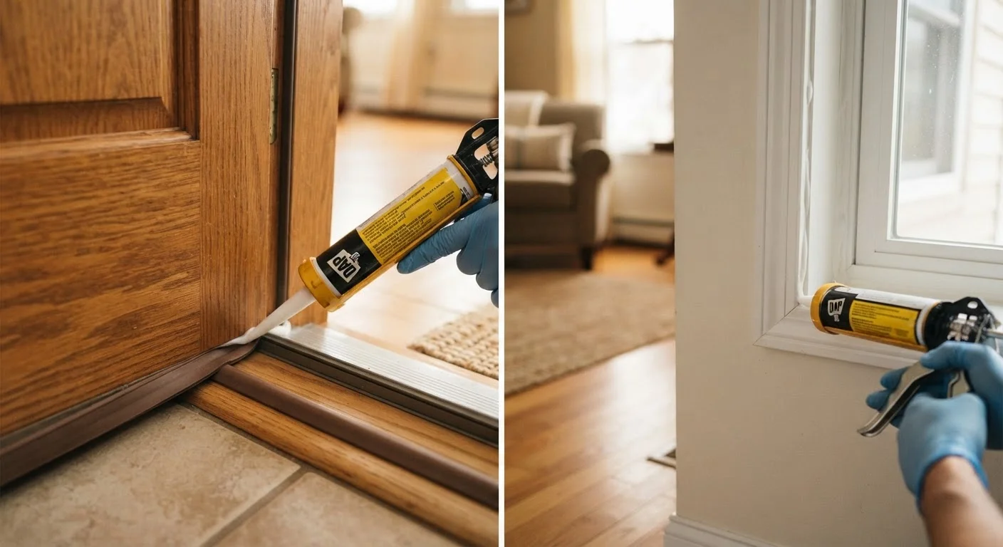 Caulk vs. Weatherstripping: Choosing the Right Air-Sealing Method