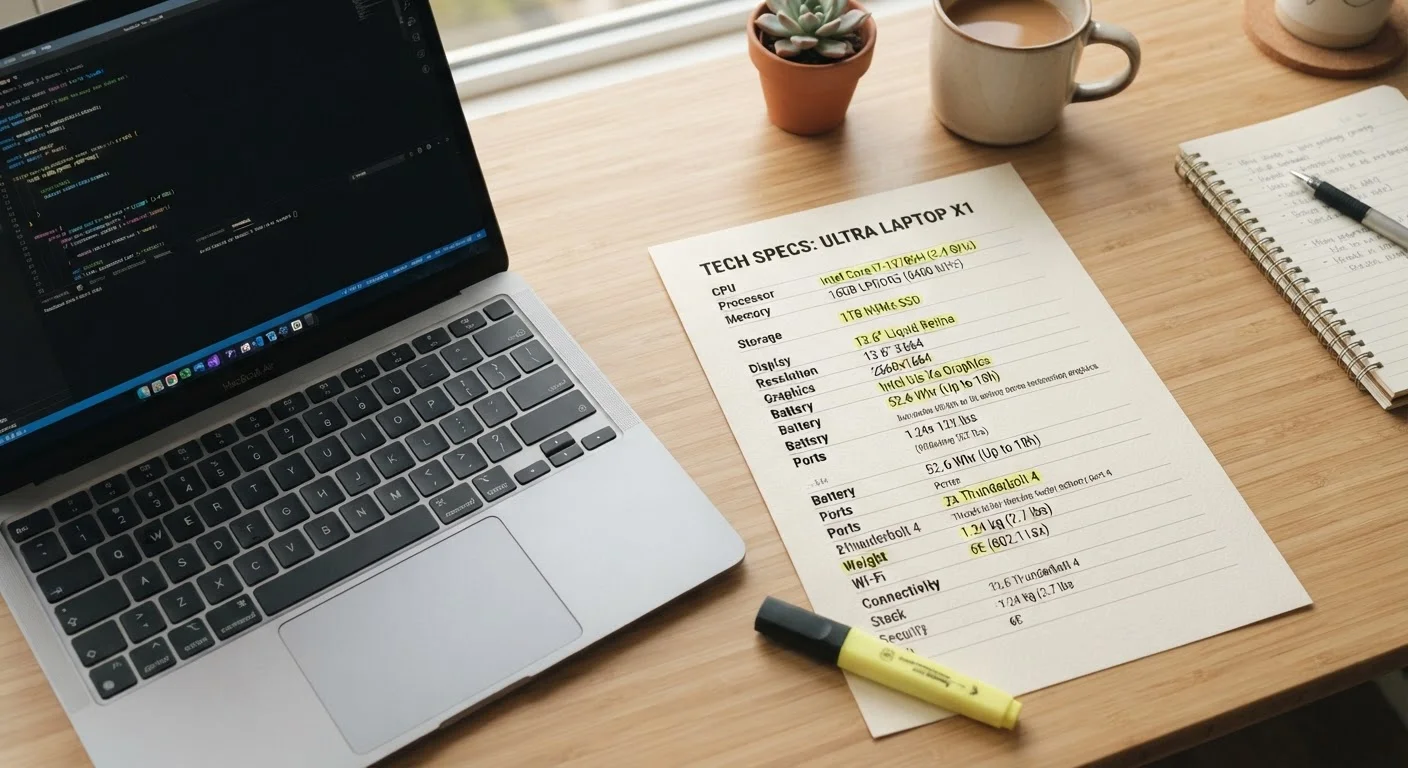 How to Read a Laptop Spec Sheet Without Getting Lost