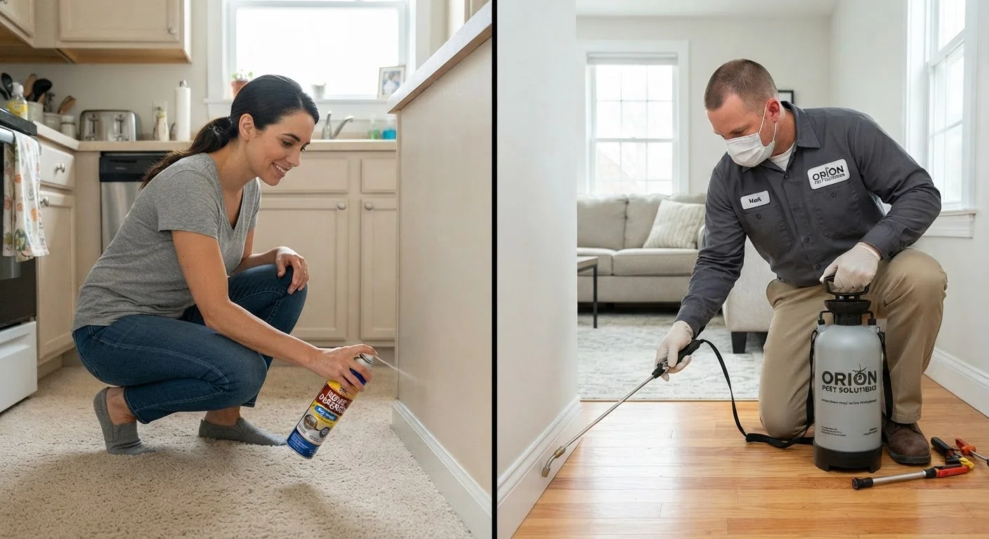The Real Differences Between DIY and Professional Pest Control
